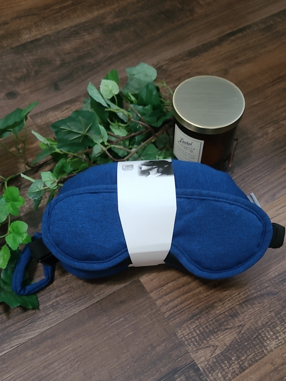 Navy Blue Sleep Mask And Travel Pillow